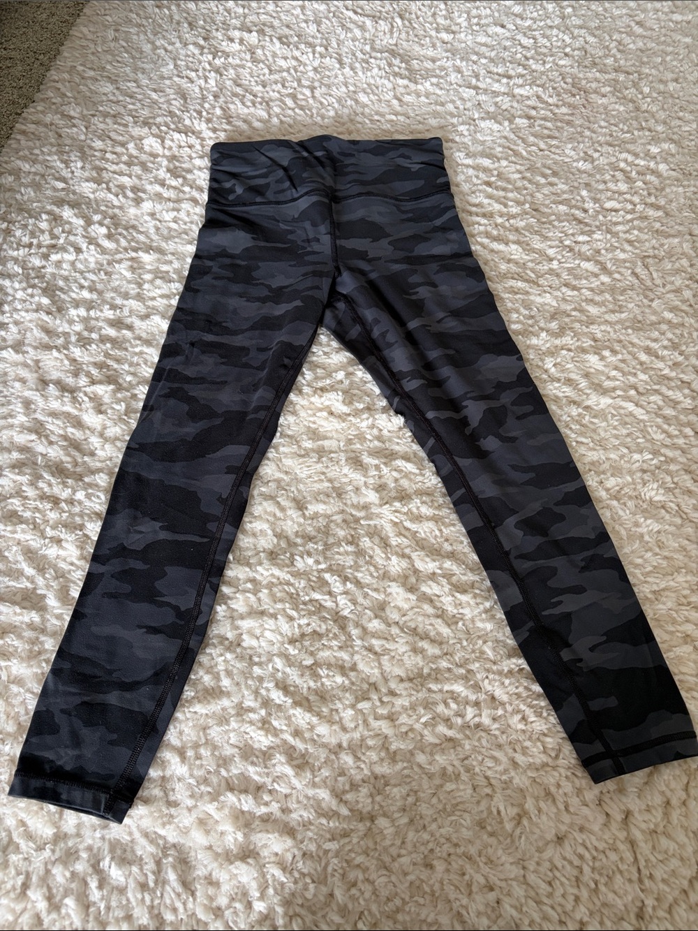 Athleta Womens Black Camo High-Rise Leggings Tights